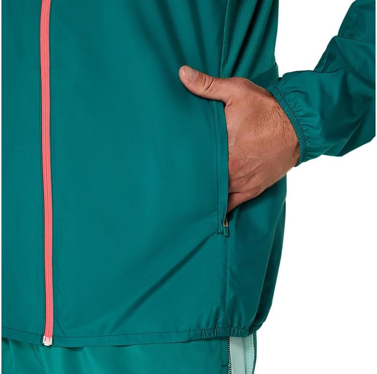 ASICS MEN'S SILVER JACKET RUNNING APPAREL