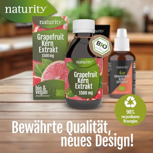 naturity Bio Grapefruitkernextrakt Tropfen 250ml - 1500 mg Bioflavonoide – Ansicht 7
