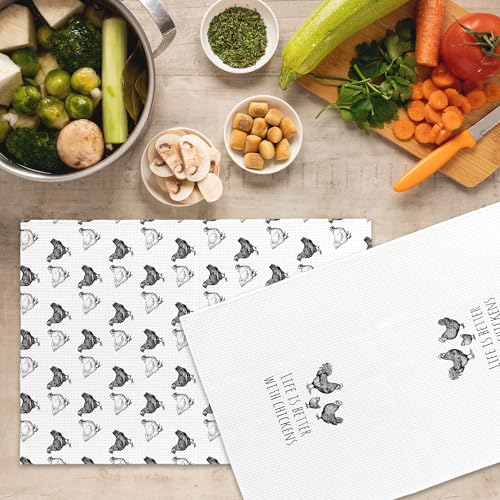 50% Off Funny Chicken Kitchen Towels Set of 2