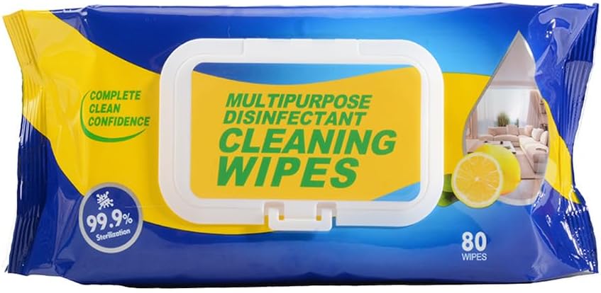 [80 PCS] P1 All purpose Anti Bacterial Antiseptic Disinfectant Wipes Multipurpose universal wipes for all surfaces and skin, alchohol free