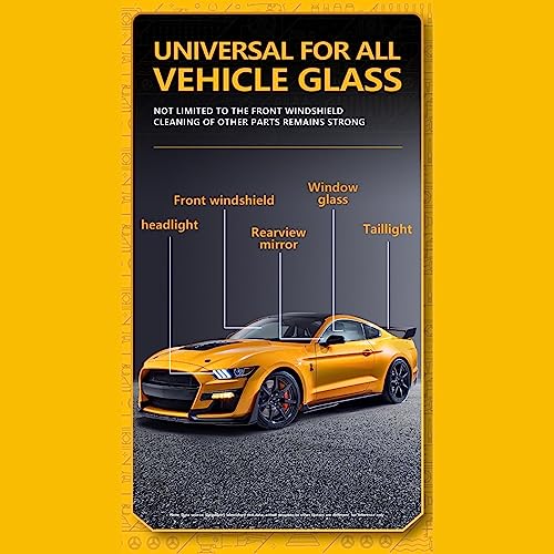 de filme de óleo de pára-brisa de carro - Removedor de filme de óleo de vidro de carro,120ml Elimina