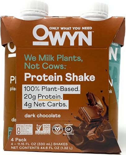 Owyn Dark Chocolate Plant Based Protein Shake 4pk, 11.15 FZ