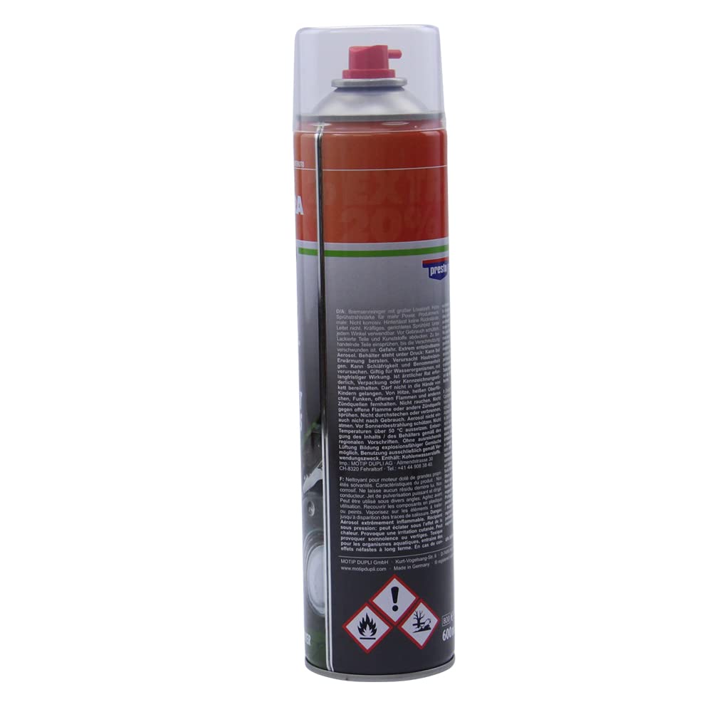 Detergente per freni 24x 600ml Presto Power Detergente per parti senza acetone 600 ml Spraydose