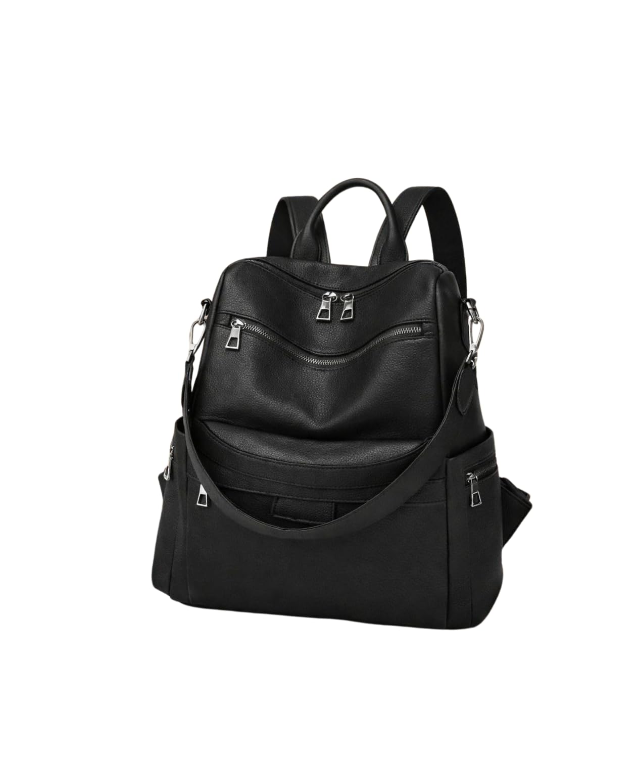 jaisom Stylish Women's Fashion Backpack Purses Multipurpose Design Handbags and Shoulder Bag (-Buzz - Black-_BZ)-picture-16