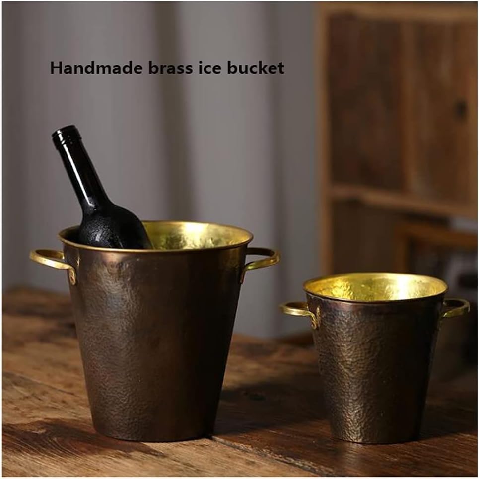 ワインクーラー氷入れ アイスバケット手作り真鍮アイスバケットレトロシャンパンバケットビールアイスバケットクリエイティブワインアイスバ