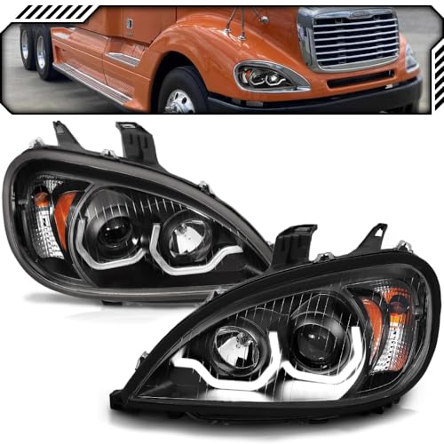 EPIC LIGHTING Halogen Replacement Spec Headlights Black Bezel w/White LED