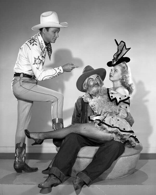 Roy Rogers Dale Evans George Gabby Hayes studio portrait 24x36 Poster
