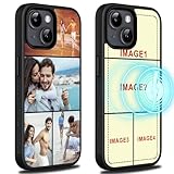 Personalized Phone Cases Custom Magnetic Phone Case for iPhone 16/15/14/13/12 Pro Max [Compatible with MagSafe] Accessories & Wireless Charging for Girlfriend Boyfriend