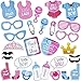 Baby Shower Photo Booth Junge/Mädchen ,Baby Shower Props for Baby Gender Reveal Party,Babyparty Deko Junge,Partyfotoautomat Zubehör für Babydusche Party