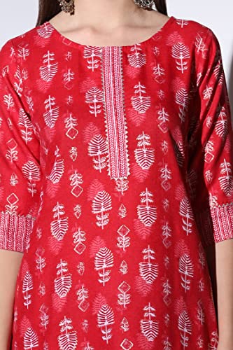 Image of DHRUVI TRENDZ Cotton Kurta Set for Women | Kurta Set |Kurta Set for Women | Festive Kurta Set for Women