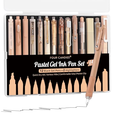Set 14 Bolígrafos Gel Four Candies con Estuche miniatura 2