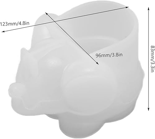 Miniatura 2 de Molde de silicona para macetas de elefante, molde de fundición de resina, molde de hormigón, maceta de cemento, moldes de arcilla, manualidades,