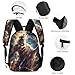 Zeus God Greek Mythology 3 Pcs Backpacks Set Combination 16“ Travel Backpack Portable Lunch Bag Pencil Case for Unisex