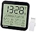 Produktbild Bresser große LCD Wetterstation Funkuhr Wanduhr mit 4 Tage und Nächte Wettervorhersage und 6cm großen Uhrzeitziffern für Wand und Standmontage inklusive Außensensor, schwarz