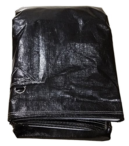 12' x 22' Black & White Poly Hauling Cover & Extra Heavy Duty Tarp
