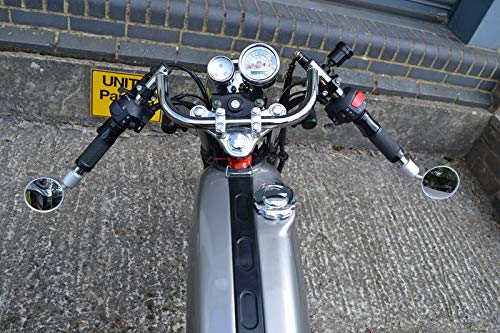 Moto Specchietti Manubrio Alluminio Spazzolato per...