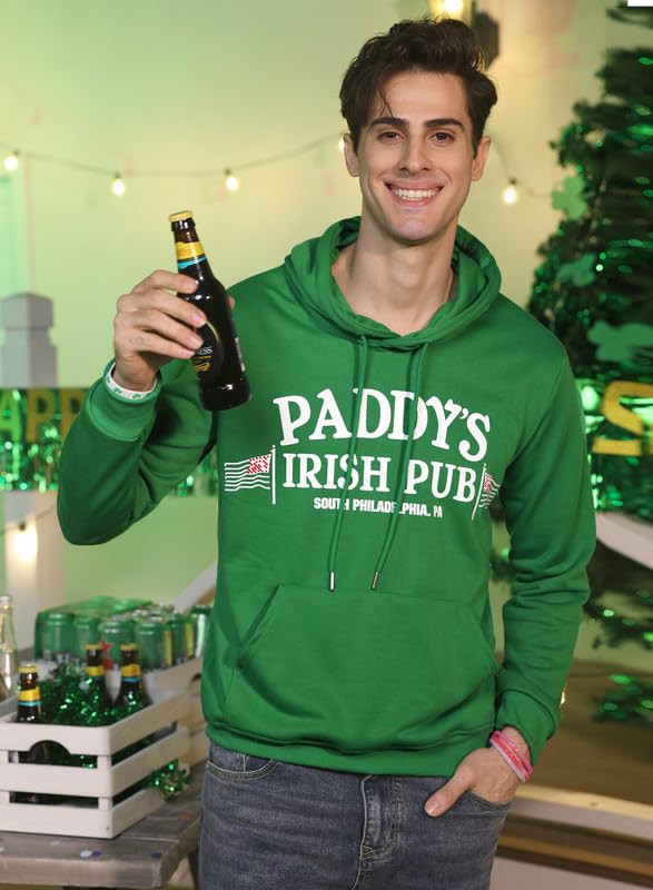 Arvilhill Men's St Patrick's Hoodie Shamrock Irish Hooded Sweatshirt with Kangaroo Pocket (S-3XL)4