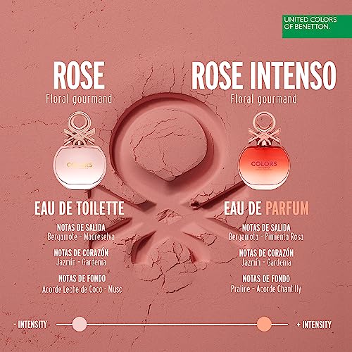 Image of United Colors of Benetton Colors Rose for Women Intenso Eau de Parfum 50ml