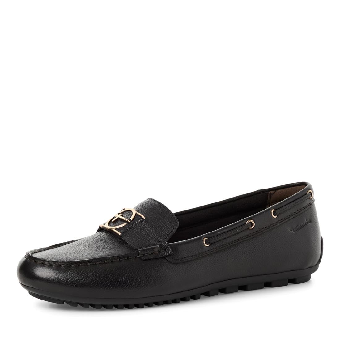 Tamaris Women Moccasin flat Leather black 5 UK