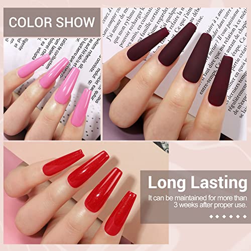 Shelloloh Nagellack-Set, semi-permanent, 32 Stück, Gel-Nagellack, semi-permanent, UV-/LED-Lampe, Basislack, Gel… – Bild 4