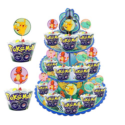 Pokemon Cupcake Wrappers. 25 Pikachu Pokemon Cupcake Liners, Cake