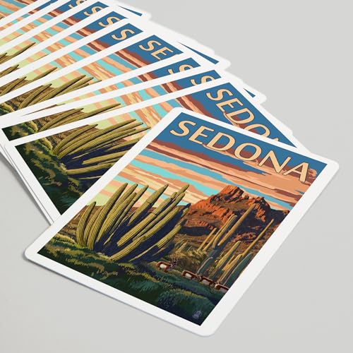 Lantern Press Sedona Arizona Naipes Poker 52 Cartas miniatura 5