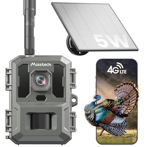 Misstech 4G LTE Cellular Trail Camera for Wild&Farm, 0.1s Motion-Activated