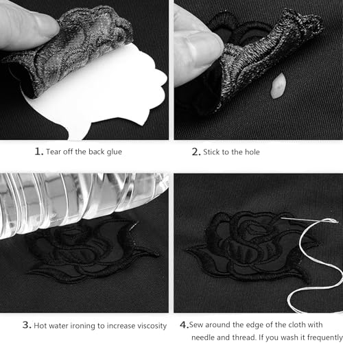 Remendos de reparo, remendo de reparo de jaqueta, adesivos de decoração autoadesivos para jaqueta je