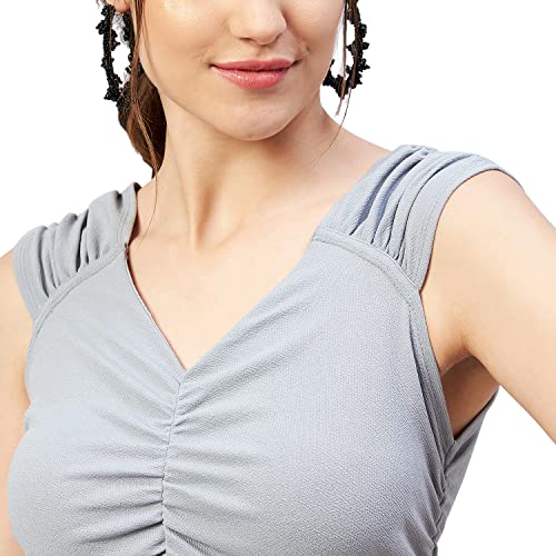 Image of Marie Claire Women's Solid Slim Fit Blouse