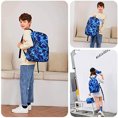Lm Boy School Backpack Elementary Middle Lightning Bookbag Laptop Teenager Waterproof Lightweight 17 Inches の商品画像 6