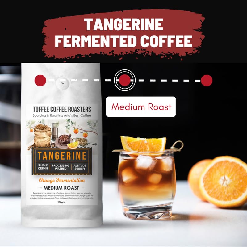 Image of Toffee Coffee Roasters | Fruit Fermented Coffee - Coffee Sample | Pack of 2x100gm (Annanas, Tangerine), Grind: Decoction Coffee Maker