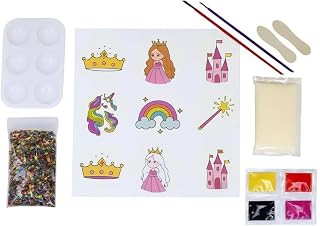 Yummy Doodle Kit, Cookie Decorating Kit for Kids – 12 Edible Stencils, Gel Food Colors, Icing, Brushes, Sprinkles & Tools – DIY Paint Your Cookies – Fun Activity for Children - Pretty Princess