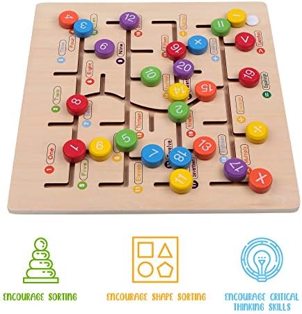 Montessori Toys for Babies | Numbers and Math Board Game | Learning Boards | Wooden Toys | Kids Puzzle | Learning & Education Toys | Perfect for Ages 3 Years and Older 3 519XLFm9aLL. AC