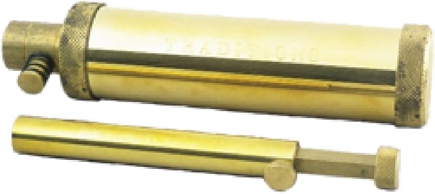 Traditions Performance Firearms Muzzleloader Hunter Flask and Powder Measure, 5 to 120 Grains (Brass)
