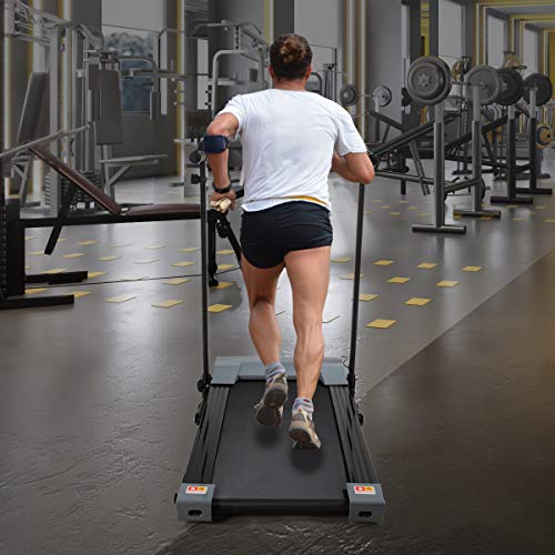 Image of JAXPETY Folding Treadmill 2.0HP Electric Motorized Running Machine w /LCD Display, Drink Holder for Home Gym Exercise Walking Fitness, Grey