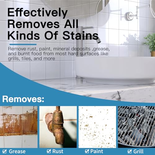 Yncotte Toilet Cleaner Hard Water, 2024 Newly Upgraded Toilet Cleaning Screens Hard Water Remove Pads for Stain Calcium Deposits Scrubber(30PCS)