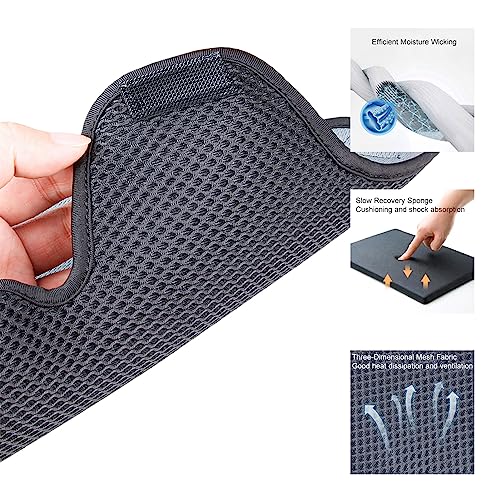 Shkalacar Motorcycle Universal Helmet Padding Set, Helmet Liner Pad with Hook and Loop Reusable & Washable Lining Pad for Hard Hat, Bicycle Helmet Sweat Absorbent Cooling Helmet Pad Riding Accessory - Thumbnail 5