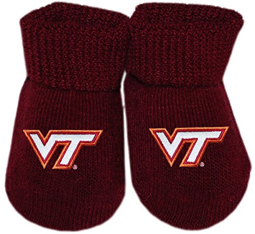 Virginia Tech VT Hokies Newborn Baby Bootie Sock