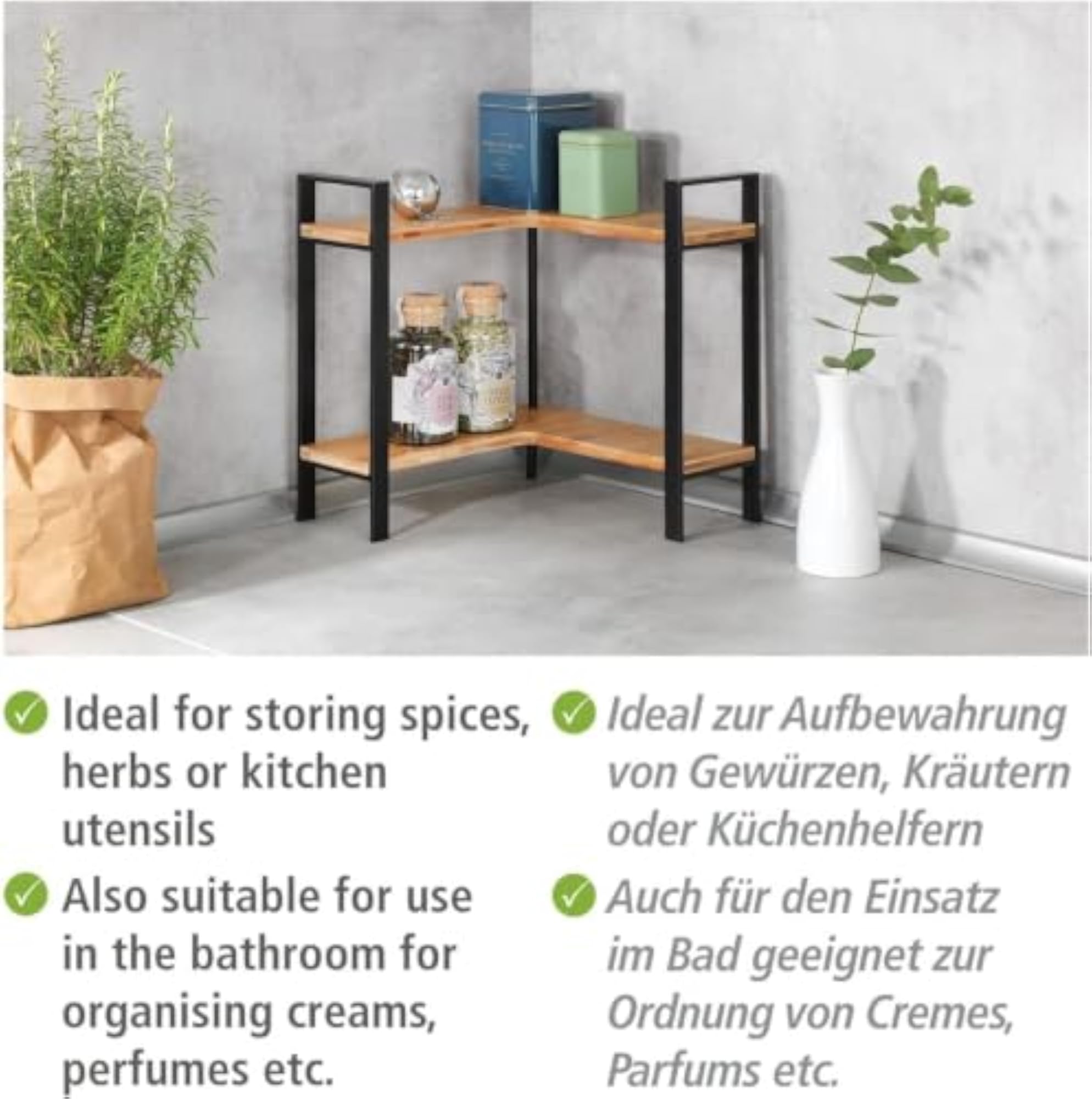 Corner Shelf for Kitchen Storage Organizer
