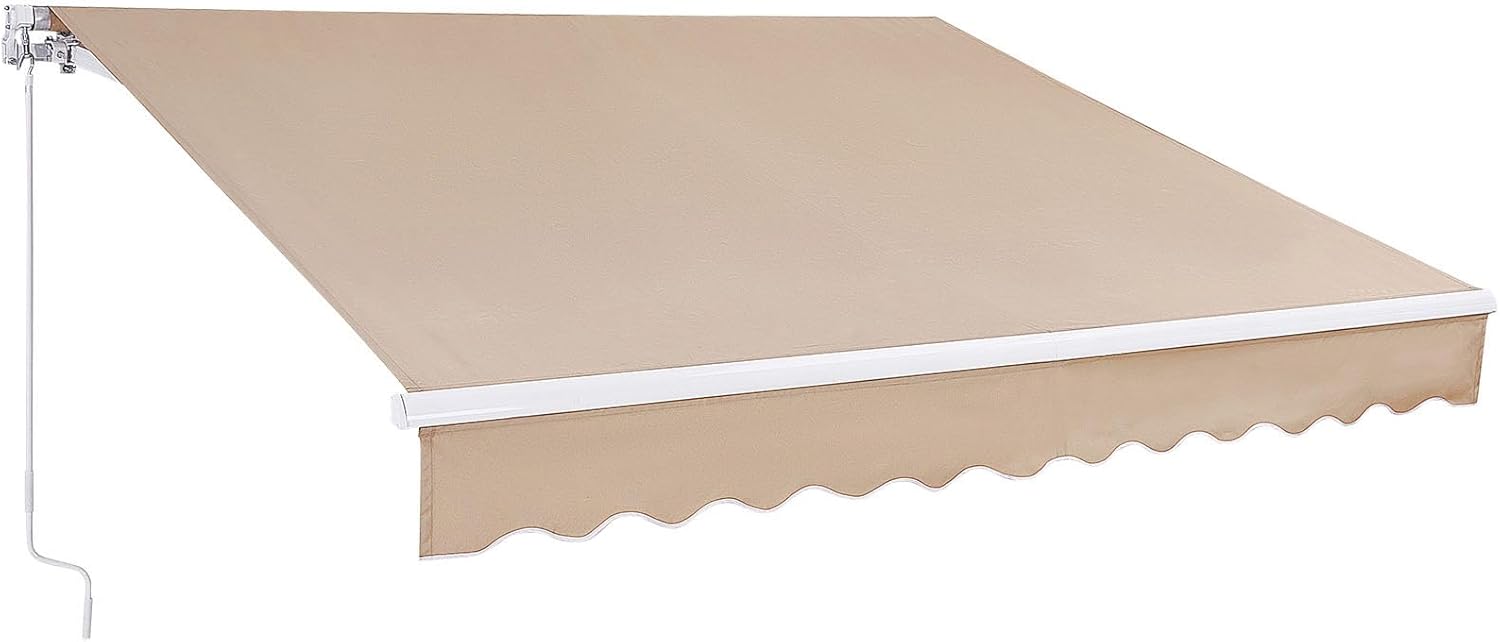 VEVOR Manual Retractable Patio Awning 13 x 8 ft