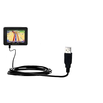 Gomadic Classic Straight USB Cable suitable for the iNAV Intellinav 2 3 with Power Hot Sync and Charge Capabilities - Uses TipExchange Technology