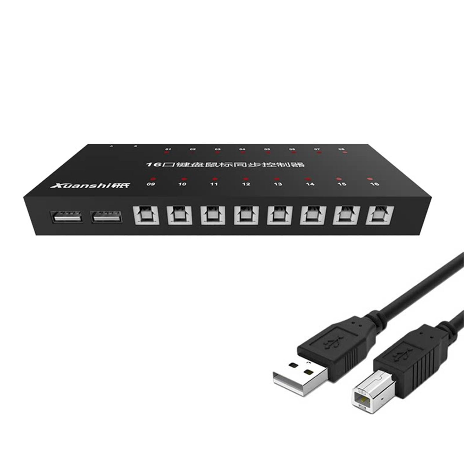 4/8/16/32/48 Ports USB Synchronizer - Computers Sharing Keyb