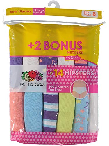 Fruit of the Loom girls Cotton Hipster Underwear2