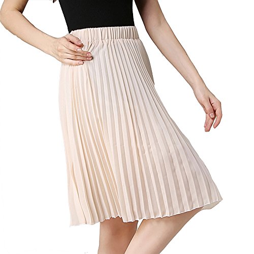 Teerfu, gonna da donna al ginocchio, plissettata