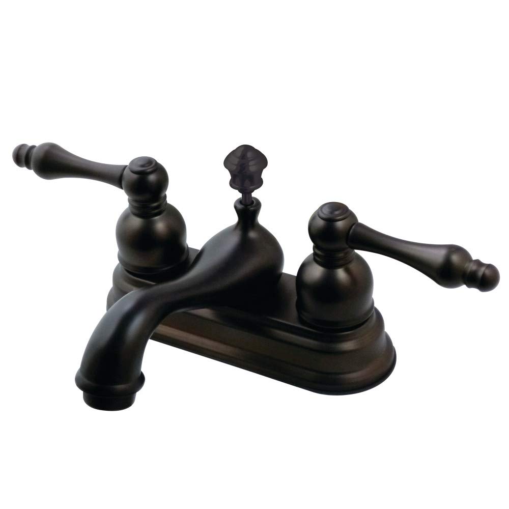Kingston Brass FSY3605ACL Amerikan Klasik 4 "Centerset Banyo Bataryası, Yağ Ovuşturdu Bronz
