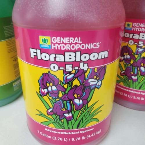 General Hydroponics FloraBloom 0-5-4 Plant Food, Part of FloraSeries Advanced Nutrient System for Plants, 1 Gallon