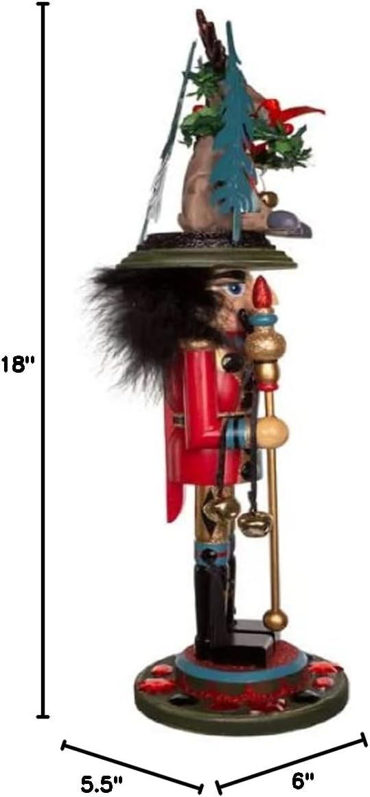 Kurt Adler 18-Inch Hollywood Nutcracker with Deer Hat