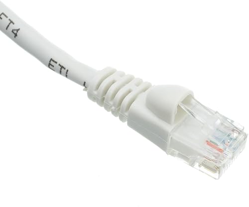 Miniatura 2 de CableWholesale Cable Ethernet Cat6, 24AWG, conector de placa dorada RJ45, 4 pares de cobre trenzado, par trenzado sin blindaje (UTP), cable de