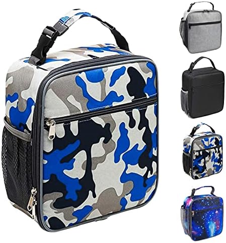 Insulated Lunch Bag Women Men,Leakproof Portable Lunch Box for Kids Teen Boys Girls for Office School Camping Hiking Outdoor Beach Picnic-Camo