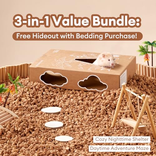 Image of BUCATSTATE Cork Bedding 5L, Natural Hamster Bedding